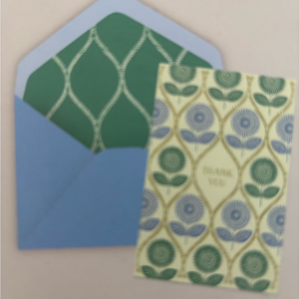 Laura Ashley - Set of 12 Thank You Notecards, Envelopes and Seal stickers - Picture 3 of 5